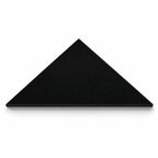 Absolute Black Granite Stone Triangle Corner Shower Seat Matte Finish