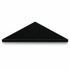 Absolute Black Granite Stone Triangle Corner Shower Seat Matte Finish