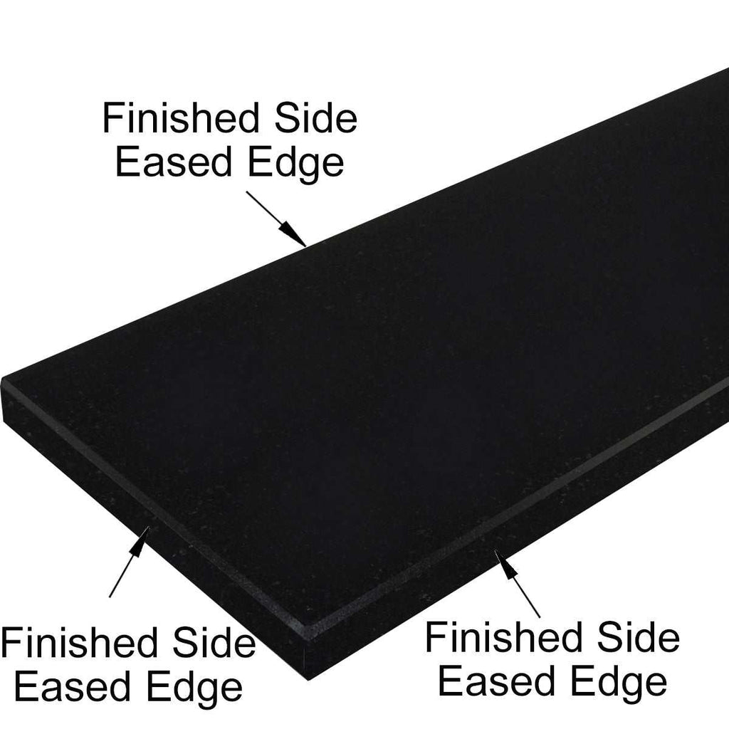 Absolute Black Granite Polished Stone Wall Cap
