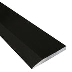 Absolute Black Honed granite saddle threshold with matte finish and beveled edge for smooth floor transitions