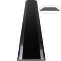 Absolute Black polished granite ADA saddle threshold with beveled edges