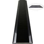 Absolute Black polished granite ADA saddle threshold with beveled edges