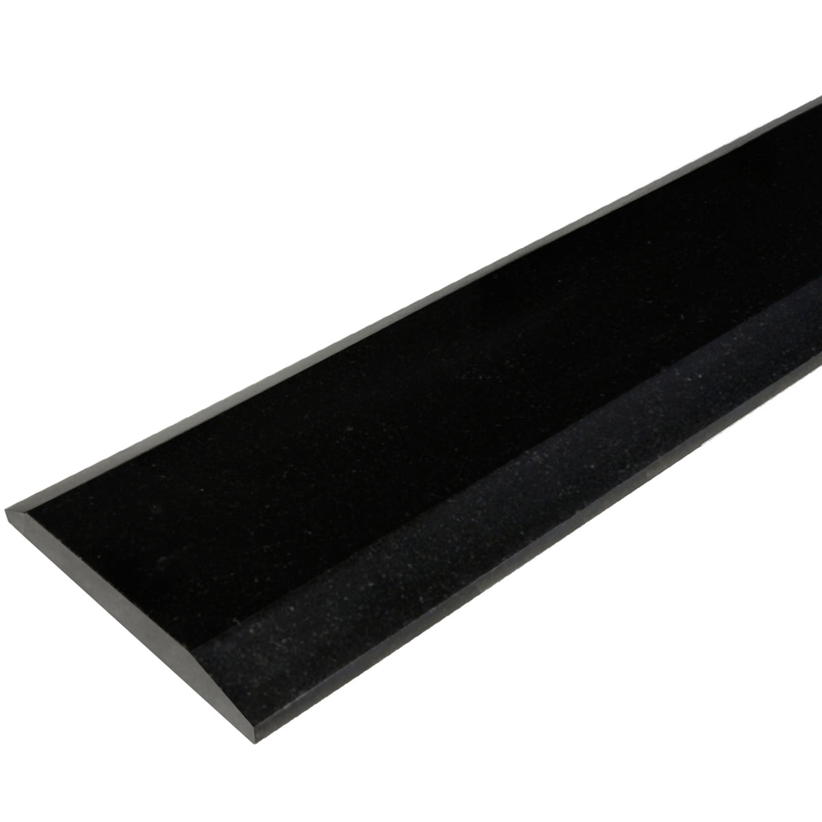 Absolute Black Polished Stone ADA Saddle Threshold Double Side Hollywood