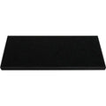 Absolute Black honed granite stone window sill with polished finish and eased bevel edge