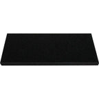 Absolute Black honed granite stone window sill with polished finish and eased bevel edge