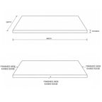 Space Grey Stone Shower Bench Seat
