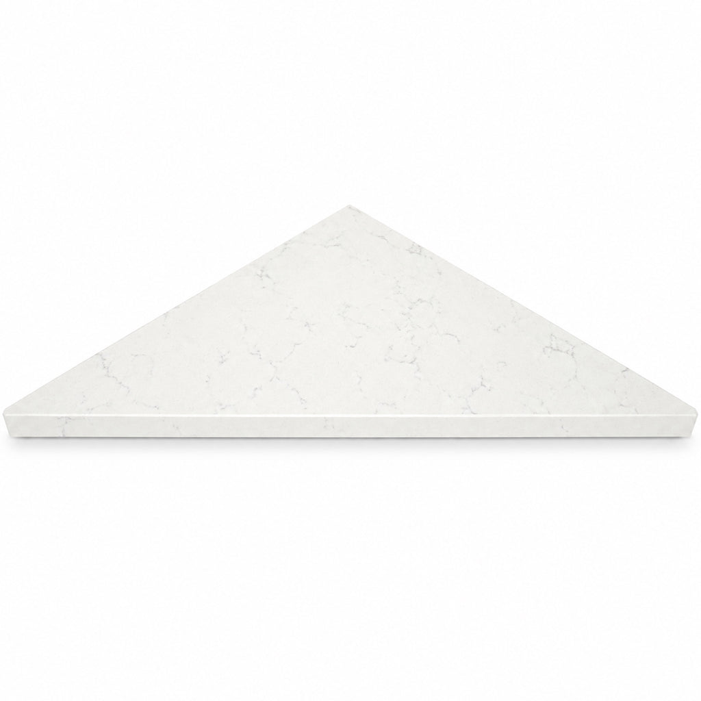 Bianco Carrara Stone Triangle Corner Shower Seat