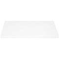 Bright white quartz engineered stone window sill with polished finish and eased bevel edge