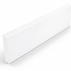 Bright White Stone Vanity Backsplash