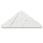 Calacatta White Stone Triangle Corner Shower Seat