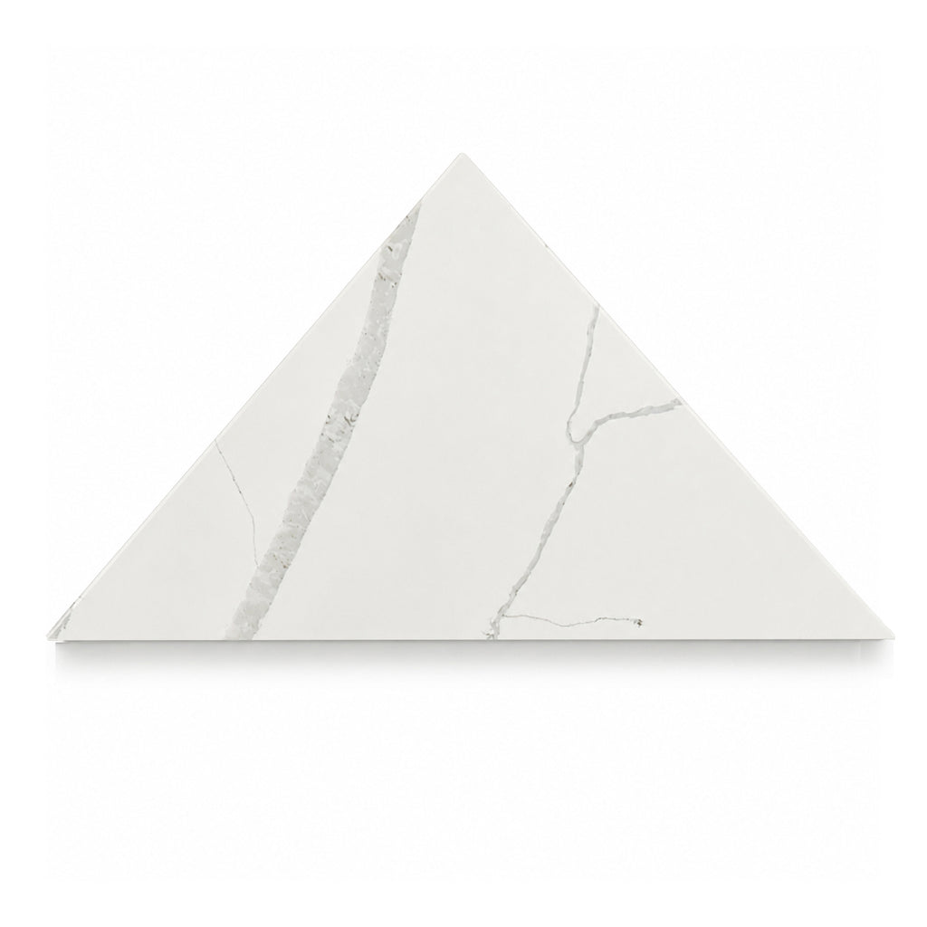 Calacatta White Stone Triangle Corner Shower Seat