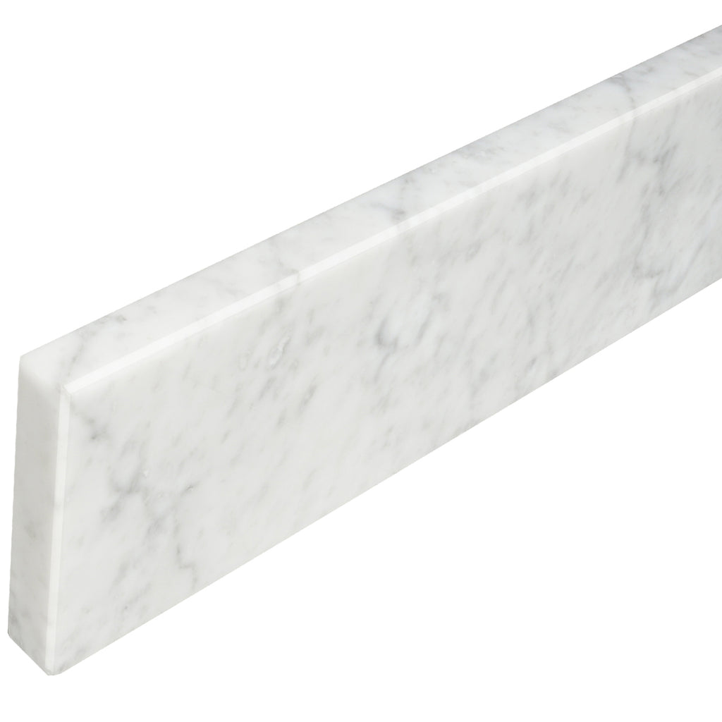 Carrara White Marble Stone Vanity Backsplash