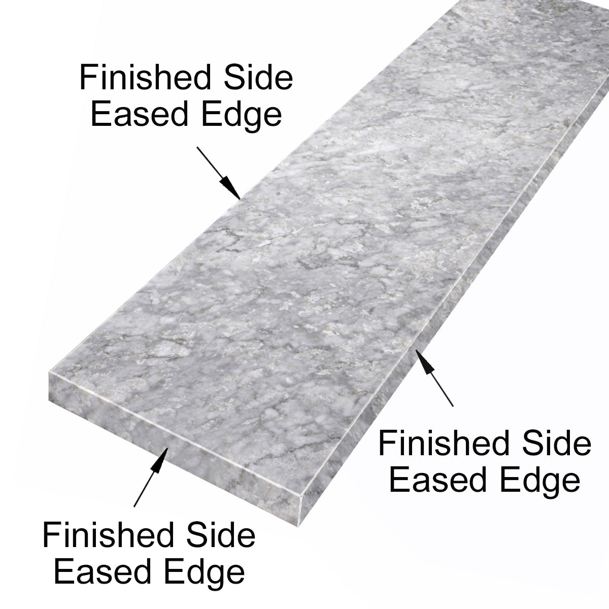 Chelsea Grey Marble Stone Wall Cap