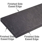 Dark Grey Matte Stone Wall Cap
