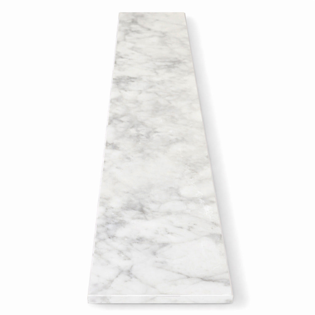 Carrara White Marble Stone Wall Cap