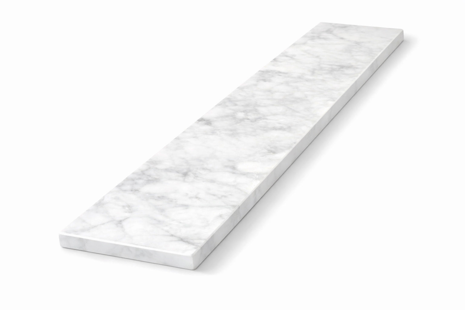 Carrara White Marble Stone Wall Cap