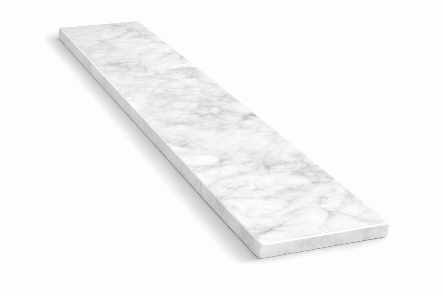 Carrara White Marble Stone Wall Cap