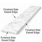 Carrara White Marble Stone Wall Cap