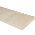Ivory Light Travertine Stone Wall Cap