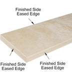 Ivory Light Travertine Stone Wall Cap