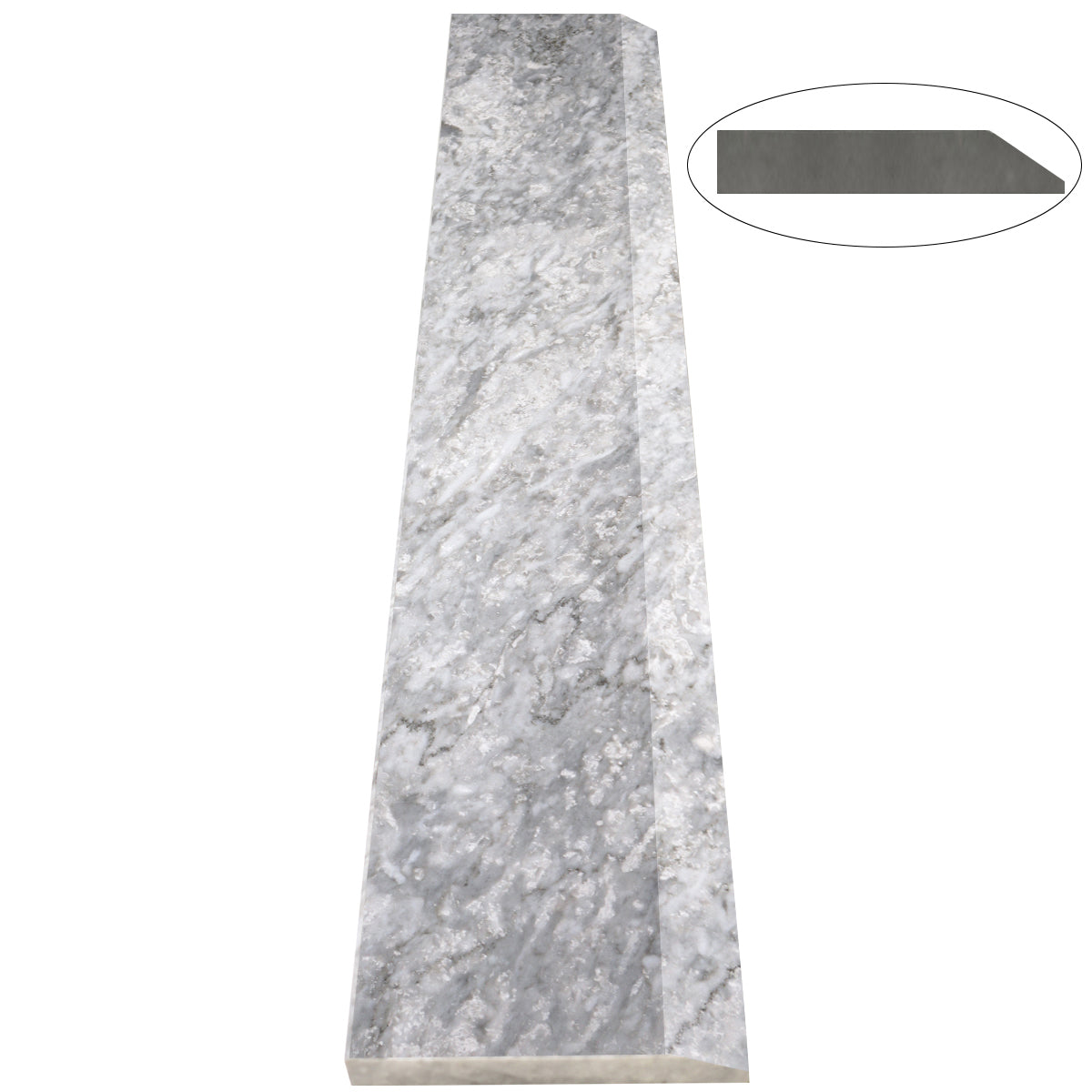 Chelsea Grey Marble Stone Saddle Threshold Single Hollywood