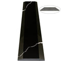 Nero Marquino Black Stone quartz ADA saddle threshold with polished finish and beveled edges for floor transitions