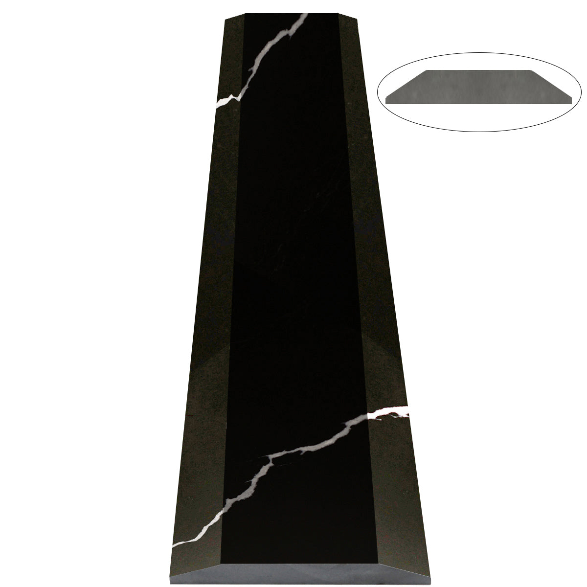 Nero Marquino Black Stone ADA Saddle Threshold Double Side Hollywood