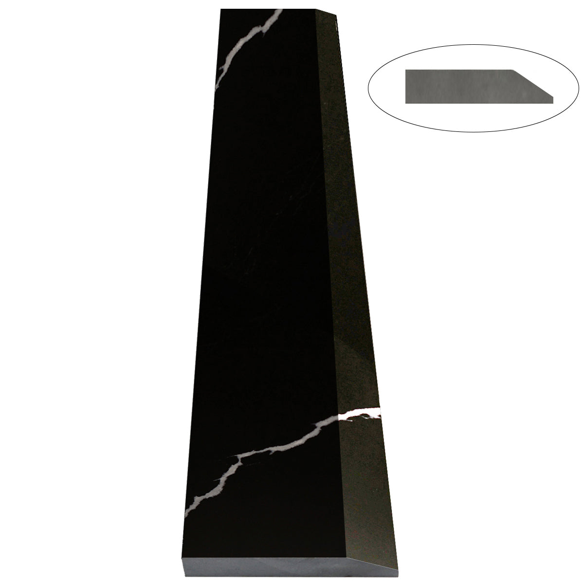 Nero Marquino Stone Saddle Threshold Single Hollywood