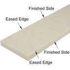 Pearl Marfil Stone beige quartz saddle threshold with polished finish and beveled edges