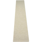 Pearl Marfil Stone beige quartz engineered knee wall cap with polished finish and bevelled edges