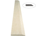Pearl Marfil Stone beige quartz engineered single Hollywood saddle threshold with polished top and sloped edge for flooring transitions