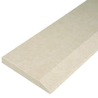 Pearl Marfil Stone beige quartz engineered saddle threshold with polished finish and single beveled edge for smooth floor transitions