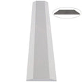 Silver Grey Stone ADA compliant quartz saddle threshold with polished grey finish and beveled edges for floor transitions