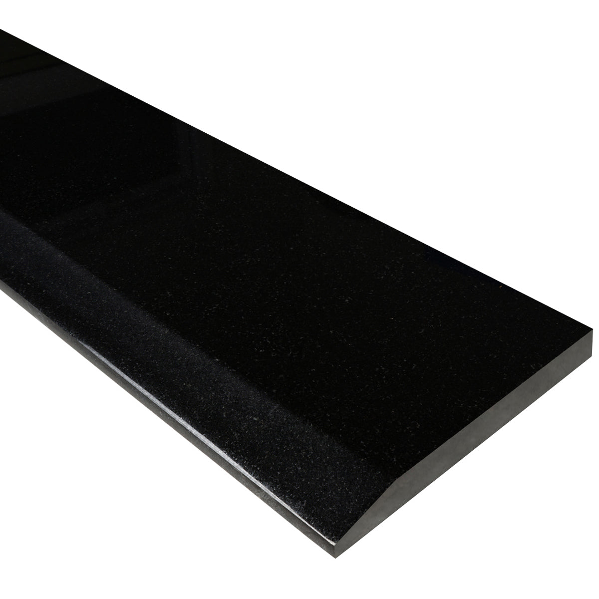 Absolute Black Polished Stone Saddle Threshold Single Hollywood