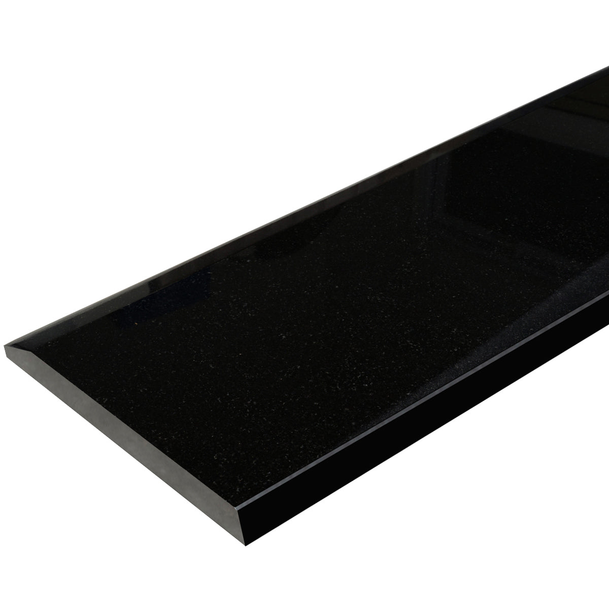 Absolute Black Polished Stone Saddle Threshold Single Hollywood