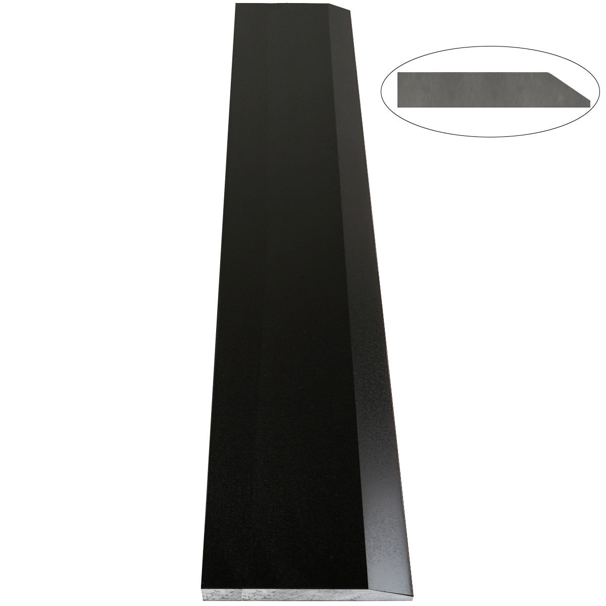 Absolute Black Honed Matte Stone Saddle Threshold Single Hollywood