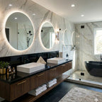 Absolute Black Granite Polished Stone Vanity Backsplash