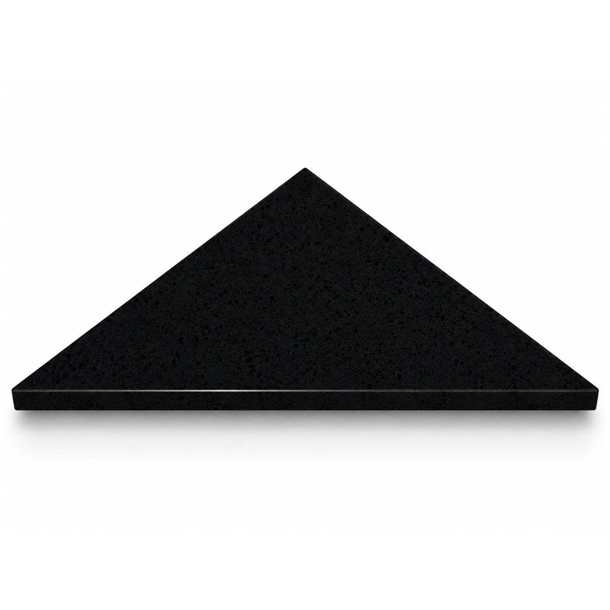Black Stone Triangle Corner Shower Seat