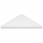 Bright White Stone Triangle Corner Shower Seat