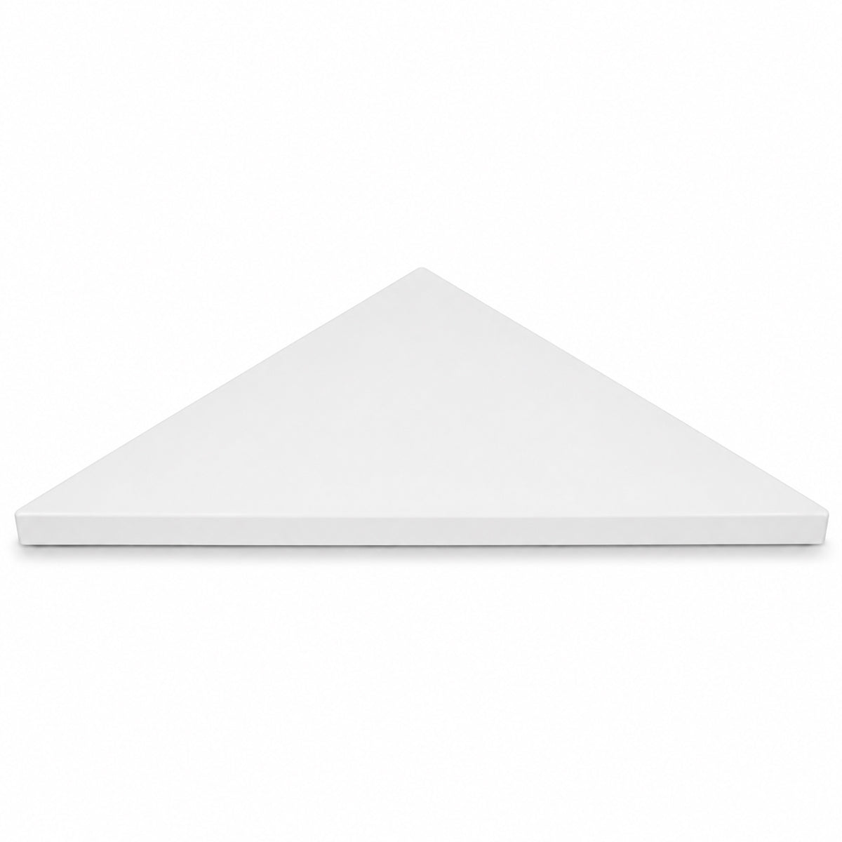 Bright White Stone Triangle Corner Shower Seat
