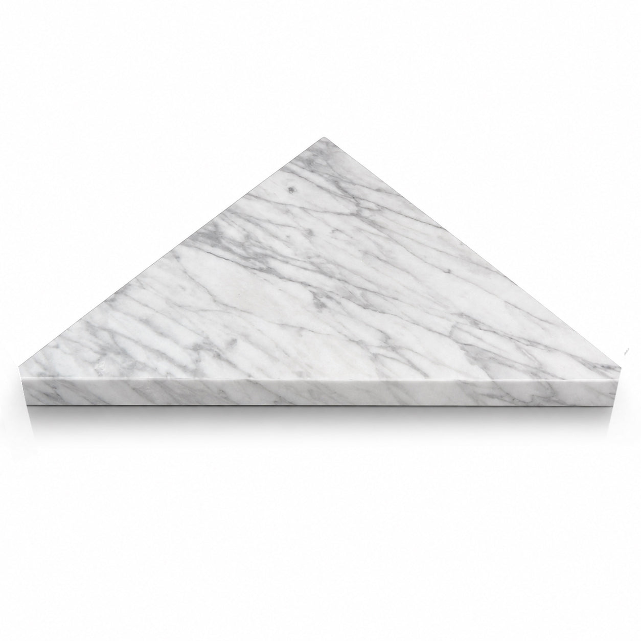 Carrara White Marble Stone Triangle Corner Shower Seat