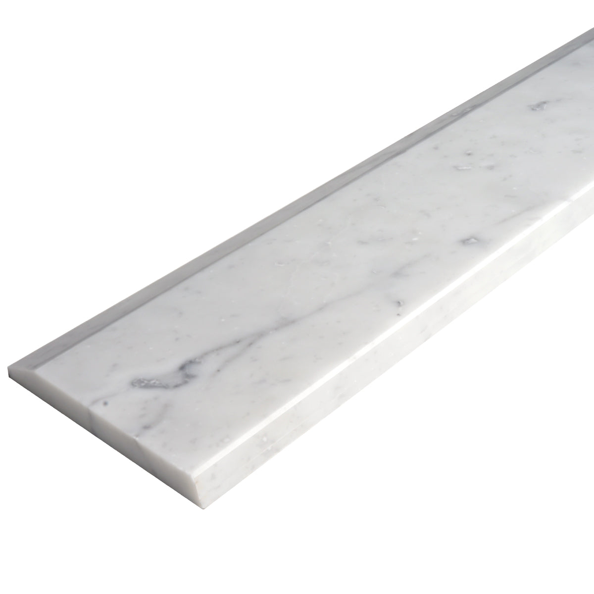 Carrara White Marble Stone Saddle Threshold Single Hollywood