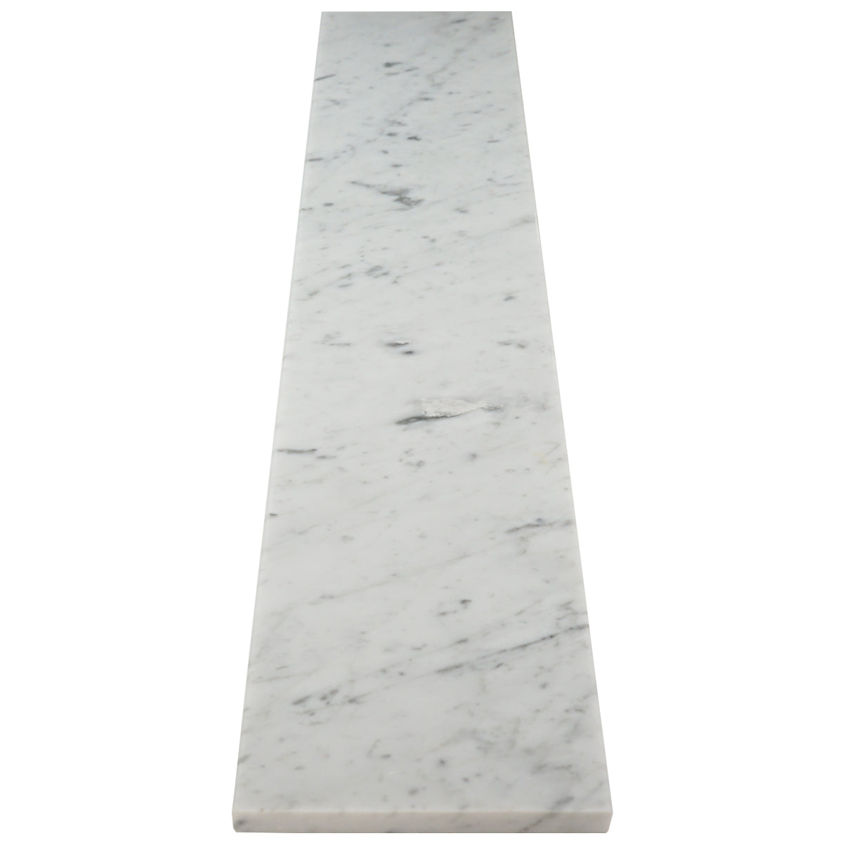 Carrara White Marble Stone Saddle Threshold