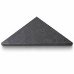 Dark Grey Stone Triangle Corner Shower Seat