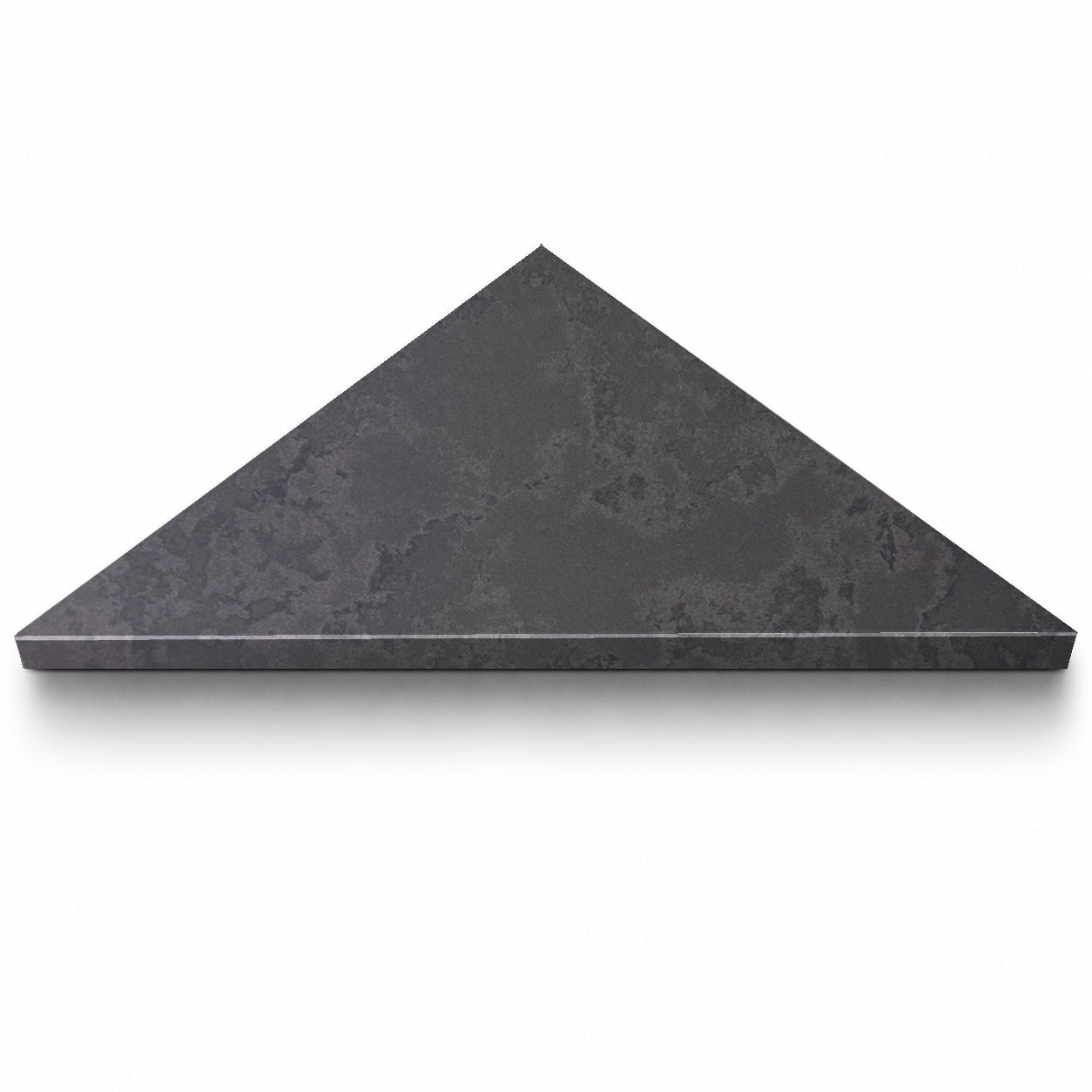 Dark Grey Stone Triangle Corner Shower Seat