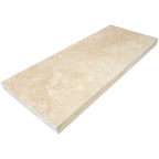 Ivory light travertine stone window sill in beige with honed finish for durable architectural appeal