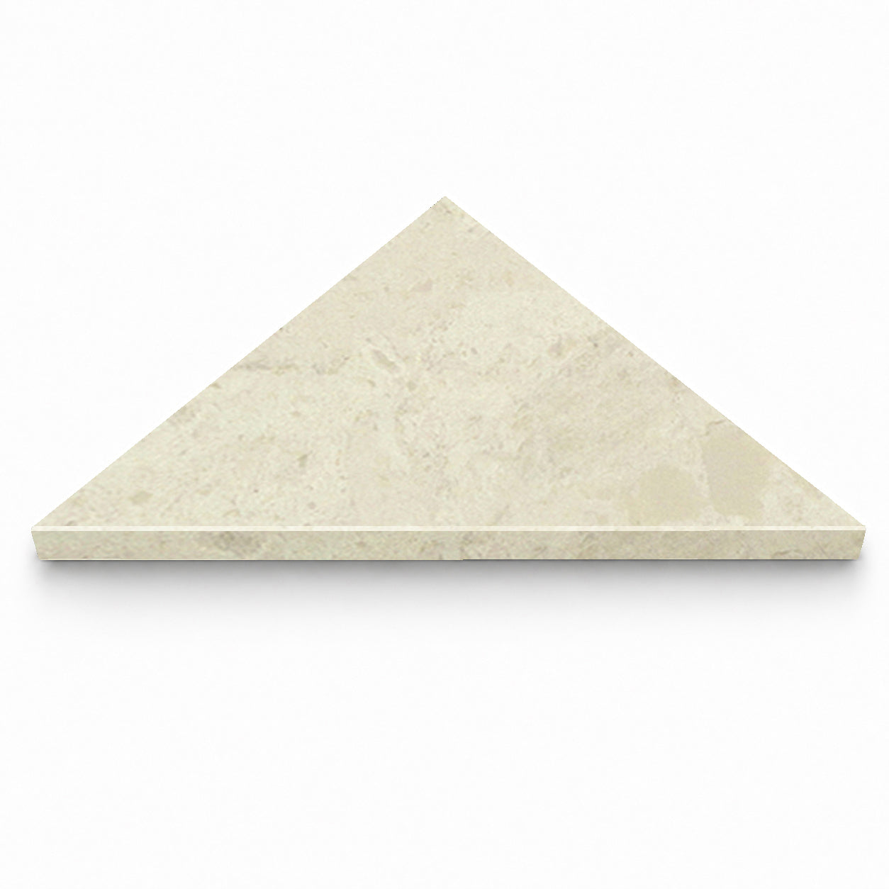 Madreperola Creamy Beige Stone Triangle Corner Shower Seat