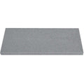 Midnight Grey Stone quartz niche shelf with polished finish and bevelled edge for shower storage