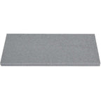 Midnight Grey Stone quartz niche shelf with polished finish and bevelled edge for shower storage