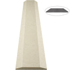 Pearl Marfil Stone beige quartz ADA saddle threshold with polished top and beveled edges for floor transition